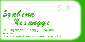 szabina misangyi business card