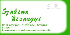 szabina misangyi business card